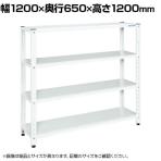 サカエ サカエラック 100kg/段 高さ1200mm 4段タイプ 幅1200×奥行650×高さ1200mm STN3-1212W