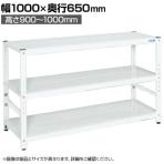 サカエ サカエラック高さ調整タイプ 100kg/段 3段タイプ 幅1000×奥行650×高さ900～1000mm TSTN3-1090W