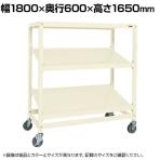 サカエ キャスターラックRK型傾斜棚タイプ 幅1800×奥行600×高さ1650mm RKCN-8653SNU