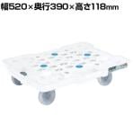サカエ サカエメッシュキャリー 4輪自在 幅520×奥行390×高さ118mm SCR-M400NW