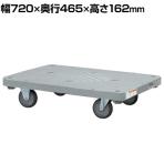 サカエ 樹脂平台車 自在 固定タイプ 幅720×奥行465×高さ162mm SHN-10