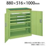 サカエ ミニ工具室 K-101N 幅880×奥行516×高さ1000mm 工具保管 工具キャビネット