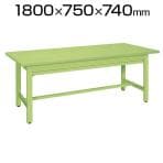 サカエ 作業台 収納付き 全面引出し KK-69SNZ 構造用鋼管使用 堅牢構造 幅1800×奥行750×高さ740mm