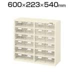 サカエ ピックケース パーツキャビネット スチールケース 引出し 4列6段 幅600×奥行223×高さ540mm L7-24W