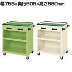 サカエ パネルワゴン(ゴム車・引出付き) PKW-5C 幅755×奥行505×高さ880mm 均等耐荷重200kg
