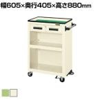 サカエ パネルワゴンフットブレーキ付き(ゴム車・天板皿型) PMW-5CBR 幅605×奥行405×高さ880mm 均等耐荷重150kg