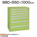 サカエ SKVキャビネット 業務用棚 タテ仕切り SKV8-1072A 外寸:幅880×奥行550×高さ1000mm