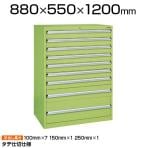 サカエ SKVキャビネット 業務用棚 タテ仕切り SKV8-1291A 外寸:幅880×奥行550×高さ1200mm