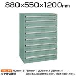 サカエ SKVキャビネット 工具収納 SKV8-1283ANG タテ仕切り 耐震構造 3重安全装置内蔵 幅880×奥行550×高さ1200mm