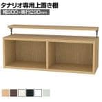 [オプション]フリーラック用上置き 本棚 シェルフ 通常型 サイズオーダー タナリオ 幅900×奥行290×高さ365～585mm 白井産業 国産