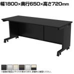 eデスク オフィスデスク ベーシックデスク 豊富なサイズ 天板:メラミン化粧板 幅1800×奥行650×高さ720mm