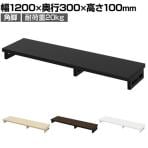 eモニター台 机上台 机上ラック 卓上モニター パソコン台 日本製 ぴったり 角脚タイプ 幅1200×奥行300×高さ100mm EMR-LCK12030 スペース活用 テレワーク 収納