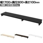 eモニター台 机上台 机上ラック 卓上モニター パソコン台 日本製 ぴったり 角脚タイプ 幅1700×奥行300×高さ100mm EMR-LCK17030 スペース活用 テレワーク 収納