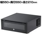 ネットワークレコーダー用セキュリティーラック 防塵ラック 収納 日本製 国産 盗難防止 ホコリ侵入防止 鍵付き ケーブル口付き 放熱ファン スタッキング可能
