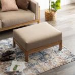 オットマン soil(ソイル)天然木 選べる張地 カラーバリエーション 木製 岡山デニム 国産コーデュロイ 倉敷帆布 幅780×奥行580×高さ400mm