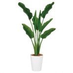 観葉植物 人工 樹木 ストレリチア・オーガスタ MIX 高さ1300mm Sサイズ 鉢:クォーツ240