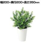 観葉植物 人工樹木 フェイクグリーン 造花 ボックスウッド 高さ350mm 鉢:SA-4(WH) 卓上