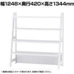 シェルフラック オープンラック 木製 4段 ラスティック柄 収納棚 ディスプレイラック 幅1248×奥行420×高さ1344mm 店舗什器 エンド什器 業務用 陳列用 雑貨
