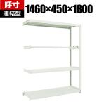 TRUSCO M2型軽中量棚 幅1460×奥行450×高さ1800mm パイプ1段 連結 116-4028