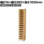 バリュテック・インターナショナル A4用紙整理棚 オープンタイプ 組み立て式 幅274×奥行350×高さ1530mm PLN-21M