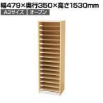 バリュテック・インターナショナル A3用紙整理棚 オープンタイプ 組み立て式 幅479×奥行350×高さ1530mm PLN-22M