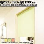 バリュテック・インターナショナル スリムロールスクリーン サイズオーダー 幅選択可能 幅250～390mm マグネット取り付けタイプ 無地 静音 防炎 消臭 高さ1000mm