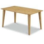 ダイニングテーブル 木製 ウレタン塗装 オーク材 無垢材 テーブル 4人 長方形 食卓テーブル おしゃれ シンプル ナチュラル 北欧 ダイニング ウィドゥスタイル 幅1350×奥行850×高さ700mm