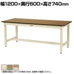 山金工業 中量作業台 耐荷重800kg メラミン天板 ワークテーブル 800シリーズ SVM-1260 幅1200×奥行600×高さ740mm
