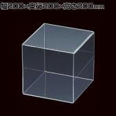 アクリル4面ボックス コレクションケース 重ねて陳列可能 透明 幅200mm角 業務用 店頭用 店舗什器 陳列什器 ディスプレイ什器 サンプル用 展示用