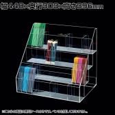 可変型筆記具陳列ケース ペン立て ペンディスプレイ アクリル 文具 文房具 筆記用具 ボールペン ディスプレイケース 店舗什器 業務用 収納 透明 クリア 雑貨