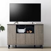 キャビネット 木製 脚付き テレビ台 ハイタイプ 収納 大容量 サイドボード 扉付き 収納 大容量 お掃除ロボット可 モダン 寝室 幅1110×奥行390×高さ742mm モデルルーム 住宅展示場