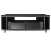 ヌック テレビボード 薄型 コーナー キャスター付 テレビ台 モノトーン 幅1000×奥行290×高さ342mm
