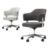 Work Plus NOG CASTER CHAIR ミーティングチェア オフィスチェア デスクチェア キャスター付き 昇降 布張り 幅650×奥行650×高さ800~865mm WorkPlus