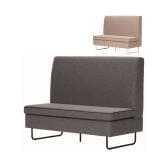 アスプルンド BASED-WIZ BOOTH SOFA ファミレスソファ 2人掛け ミーティングソファ 布張り 業務用 飲食店 レストラン カフェ 休憩室 WorkPlus