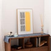 アートパネル E モダン 北欧 モノクロ 白黒 線 A2 絵 絵画 インテリア雑貨 アート デザインボード インテリア 飾り 壁掛け 壁飾り 幅400×奥行25×高さ600mm