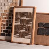 アートボード 天然木 木製 古材 パイン古材 ウッド 立体 3D 長方形 モダン 北欧 絵 アートパネル フレーム 立て掛け 壁掛け 壁面 壁画 幅420×奥行40×高さ620mm