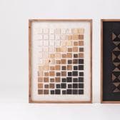 アートボード A 天然木 木製 古材 パイン古材 立体 3D 長方形 モダン 北欧 絵 アートパネル フレーム 立て掛け 壁掛け 壁面 壁画 幅620×奥行40×高さ820mm