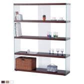 ワイドグラスシェルフ シェルフ HAB-625 幅1220×奥行315×高さ1490mm