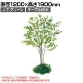 ベルク 土台パネル 450丸型 ドウダン 国産 プランター テーブル樹木 人工観葉植物 フェイクグリーン GR5138 直径1200×高さ1900mm オフィス 休憩室