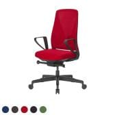 シルエットチェア Silhouette 固定肘 オフィスチェア デスクチェア ランバーサポート 背メッシュ 背ロッキング CC-210