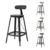 GART(ガルト) 1281 HIGH CHAIR ハイチェア ダイニングチェア 収納付き カウンターチェア カフェチェア スチール脚 幅410×奥行440×高さ920(座面高さ680)mm