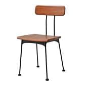 HAOK CHAIR ハオクチェア カフェチェア 木製 ダイニングチェア ガーデンチェア 屋外対応 天然木 ベランダ カフェ アウトドア 幅420×奥行480×高さ780mm