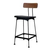 HALB HIGH CHAIR ハルブハイチェア ダイニングチェア 背もたれ付き 足置き付き カウンターチェア カフェチェア 幅415×奥行460×高さ950(座面高さ660)mm