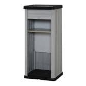 物置 ホームロッカー HL-1300STV ブラック/グレー 幅610 × 奥行560 × 高さ1360mm