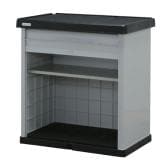 物置 ホームロッカー HL-900V ブラック/グレー 幅860 × 奥行570 × 高さ910mm