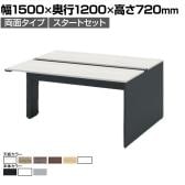 【本体】ITOKI(イトーキ) INTERLINK R インターリンクRパネル脚・両面タイプスタートセット フリーアドレスデスク 幅1500×奥行1200×高さ720mm CLR-152SES