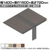 【追加/増設用】ITOKI(イトーキ) アフィーノ ワークベンチ 両面タイプ アルミミラー脚 会議机 メラミン化粧板 幅1400×奥行1600×高さ720mm 日本製