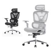 upside DO SOLARIS エルゴノミクスチェア オフィスチェア 6Dアームレスト 3Dヘッドレスト 座面スライド メッシュ ランバーサポート リクライニング ロッキング