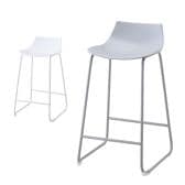 upside DO Rian カウンターチェア ハイチェア 固定タイプ 座面回転 背もたれ付 PP樹脂 幅470×奥行485×高さ820mm 座面高さ650mm カフェ 休憩スペース