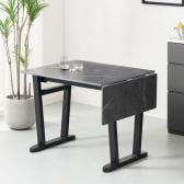 幅900mm 幅1200mm 伸長式 ダイニングテーブル メラミン NOAS 大理石調 エクステンション テーブル 伸縮 2人 4人 食卓テーブル おしゃれ モダン 黒 ブラック 白 ホワイト